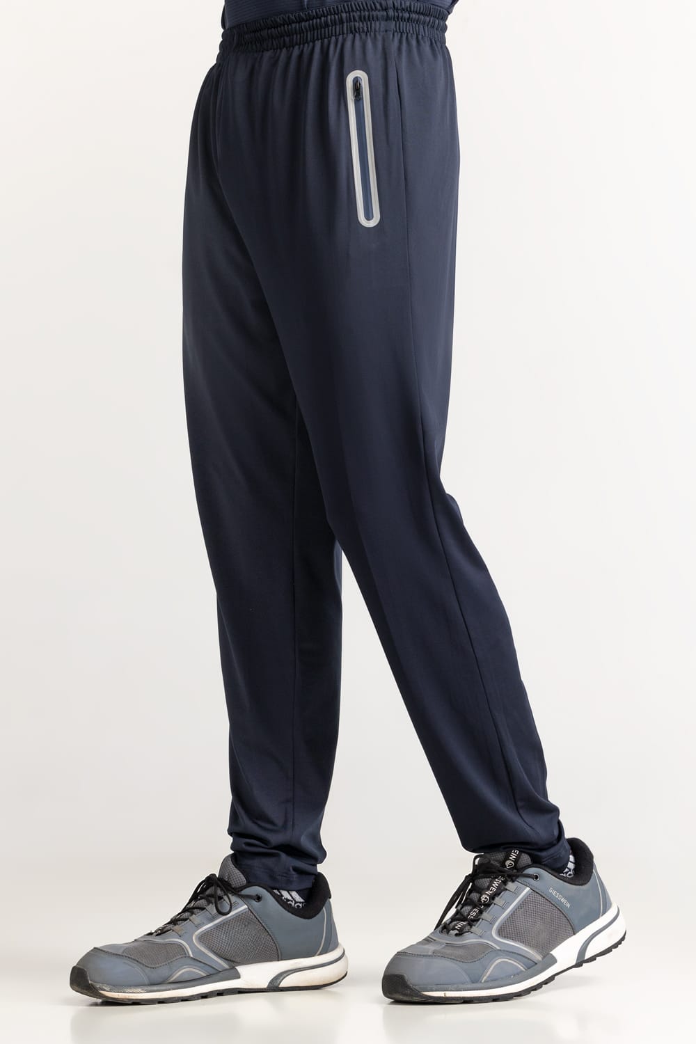 Blue Textured Trouser