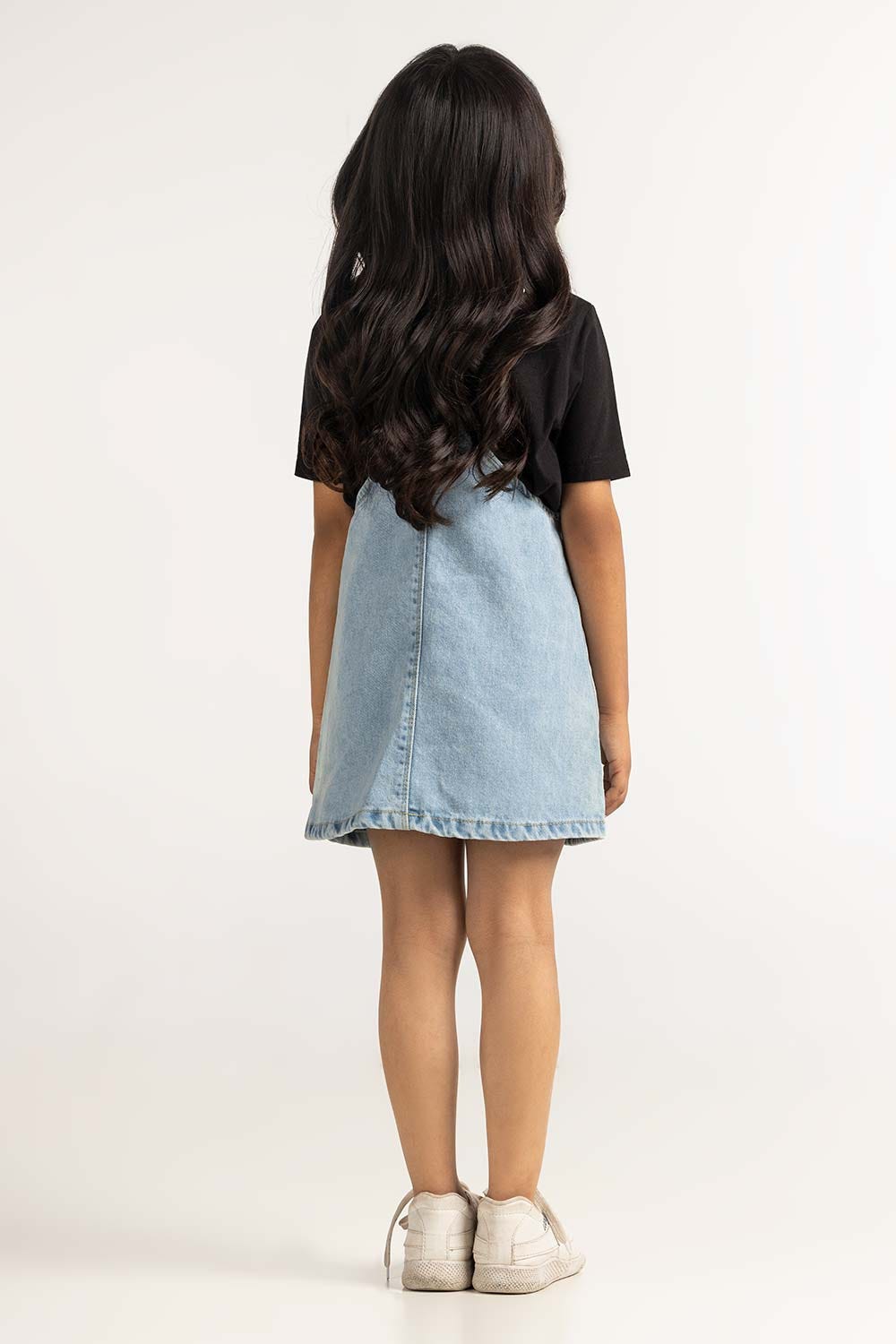 Blue Toddler Girl Denim Jump Suit