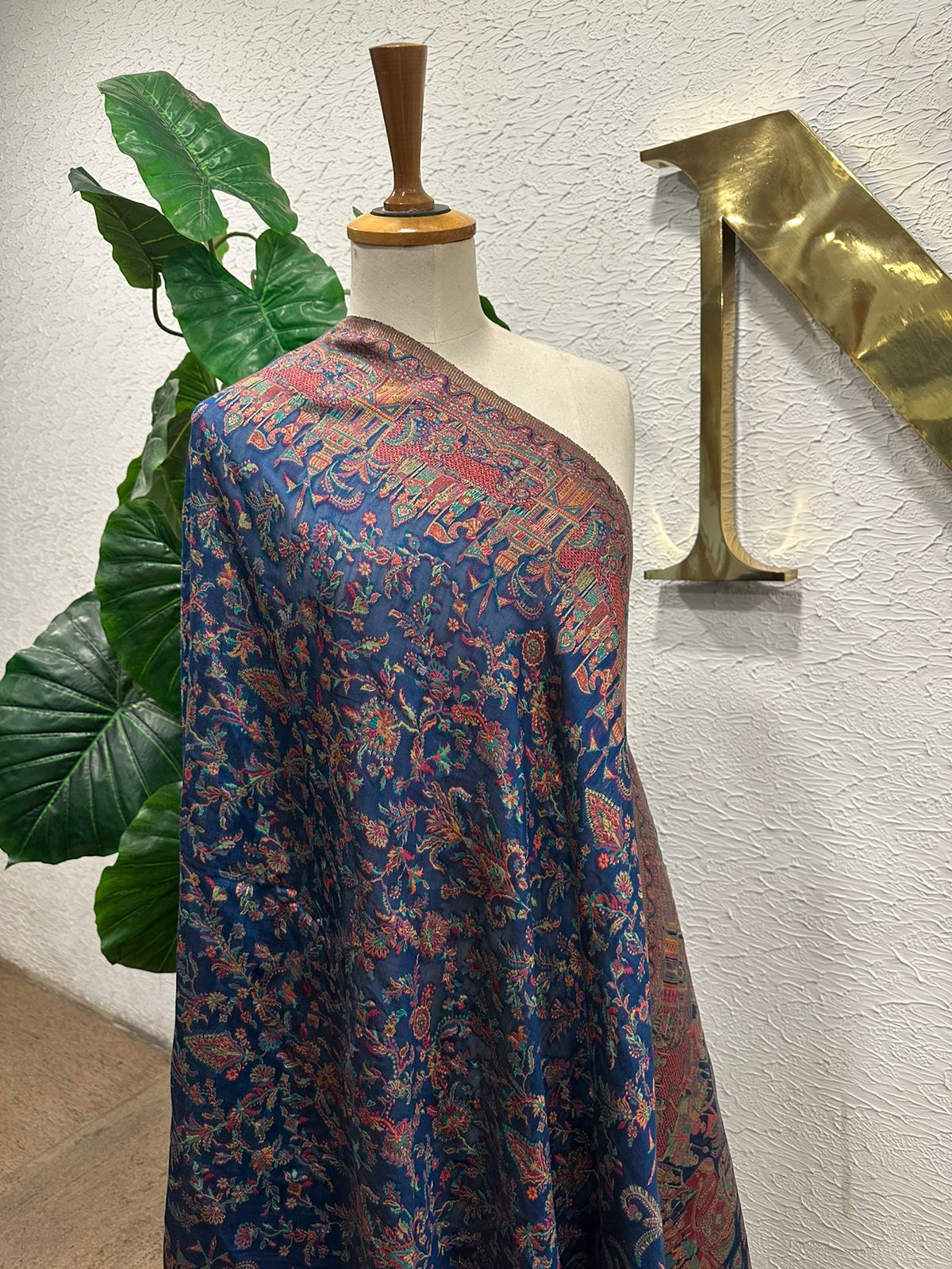 Blue Navy Shawl