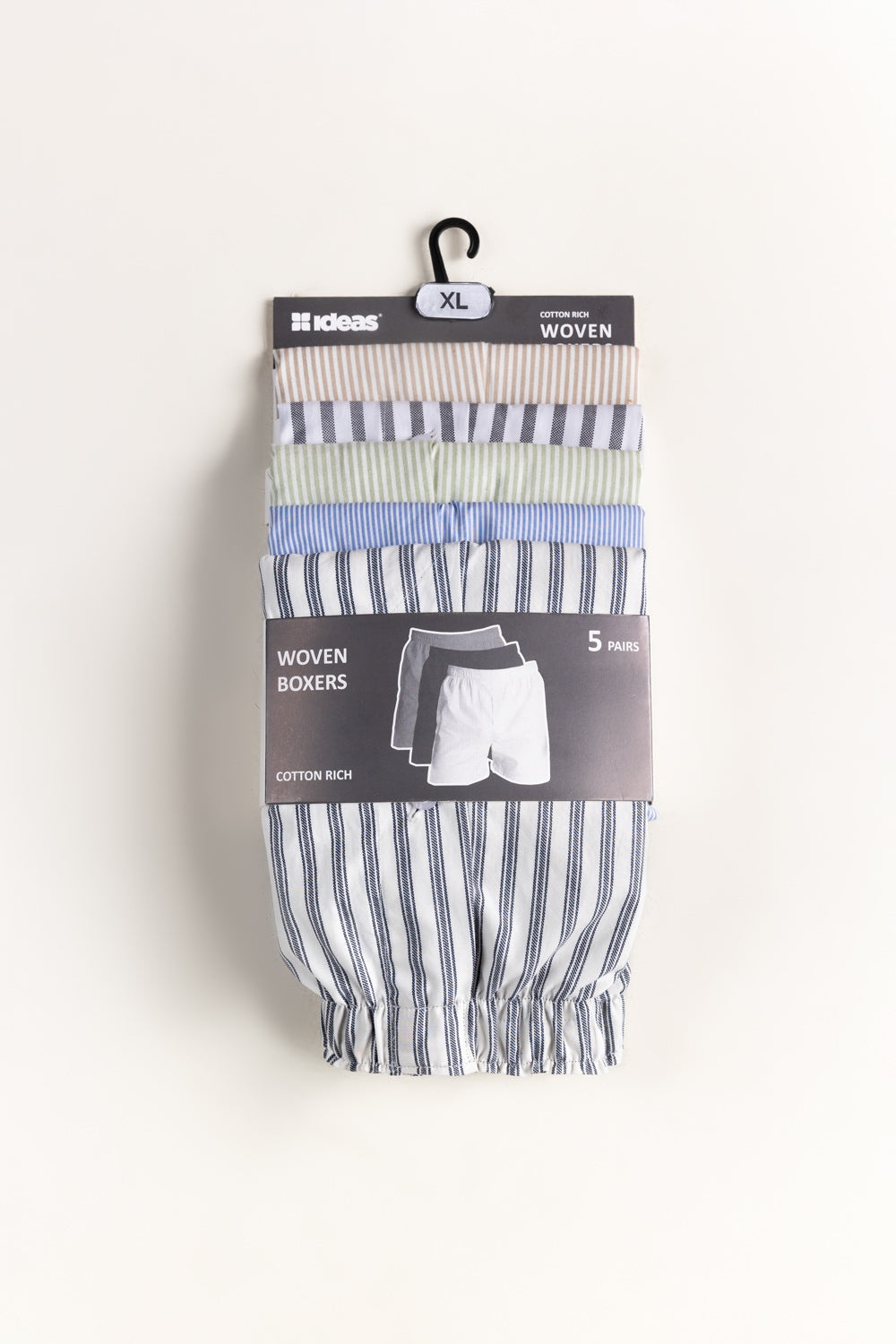 Assorted Woven Boxers (Pack Of 5)