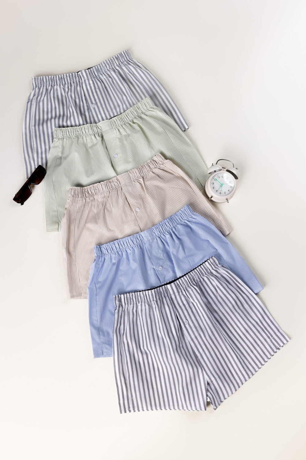Assorted Woven Boxers (Pack Of 5)