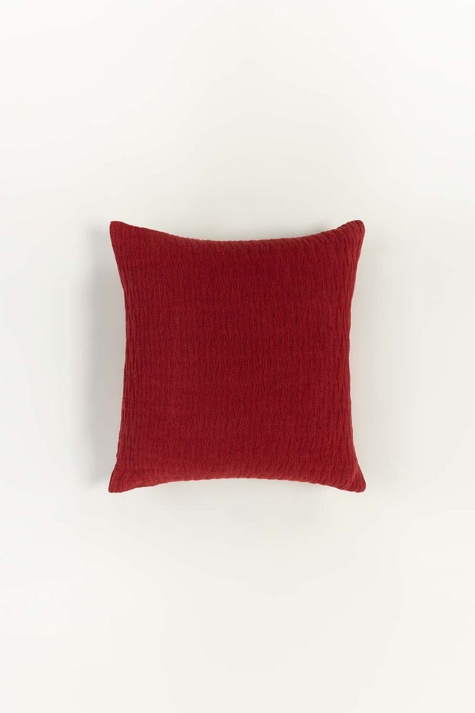 Brick Red Square Cushion Cover