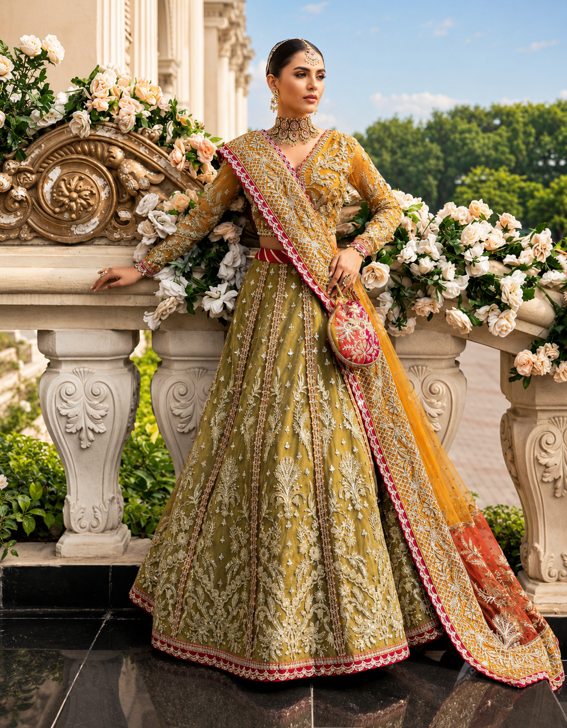 Mairaz – Bridal Mehndi Bareeze Net Style