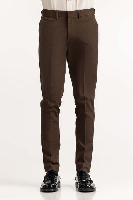 Brown Basic Formal Chino Trouser