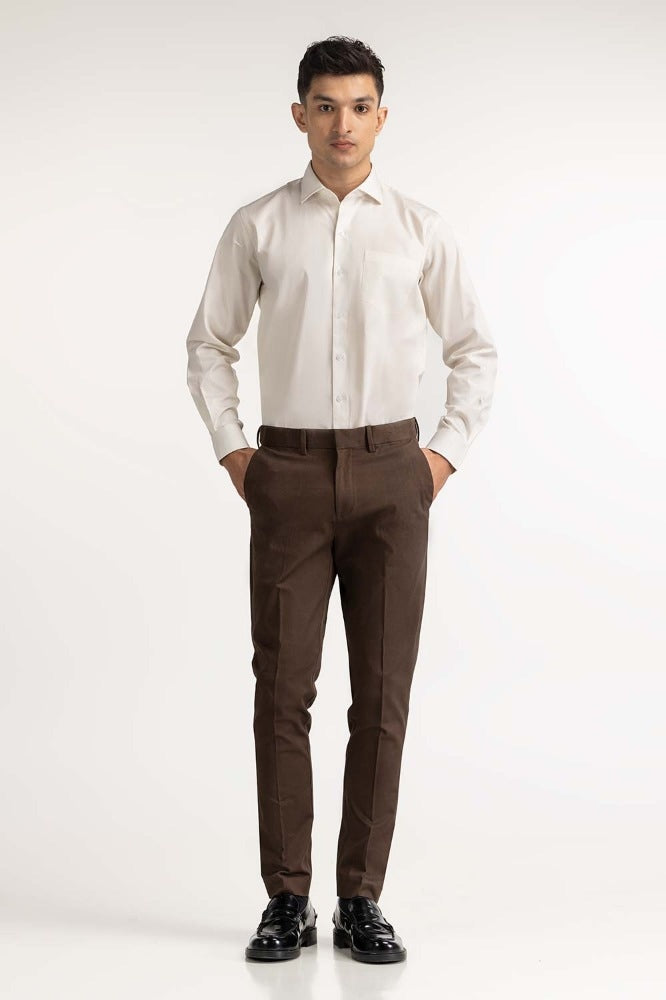 Brown Basic Formal Chino Trouser