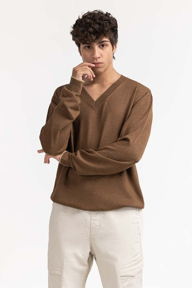 Brown Fashion Sweater