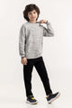 Junior Boy Grey Knit Sweater