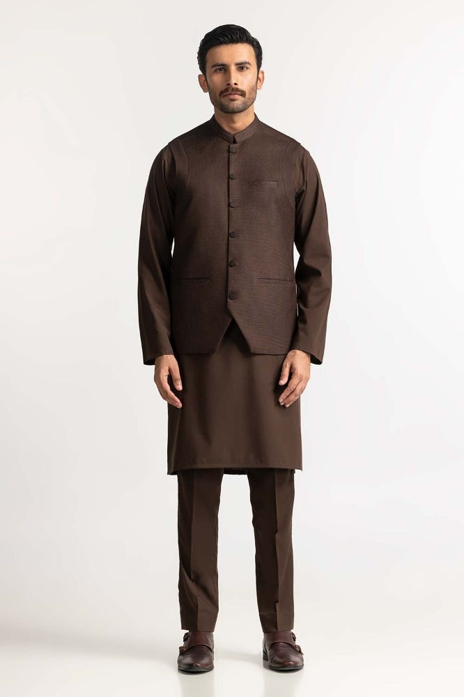 Brown Styling Waist Coat
