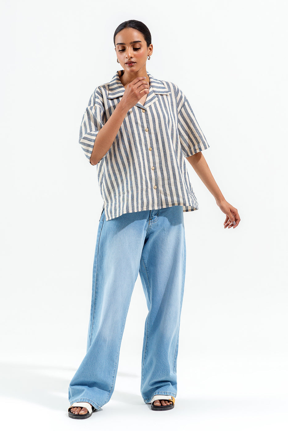 Striped Boxy Shirt