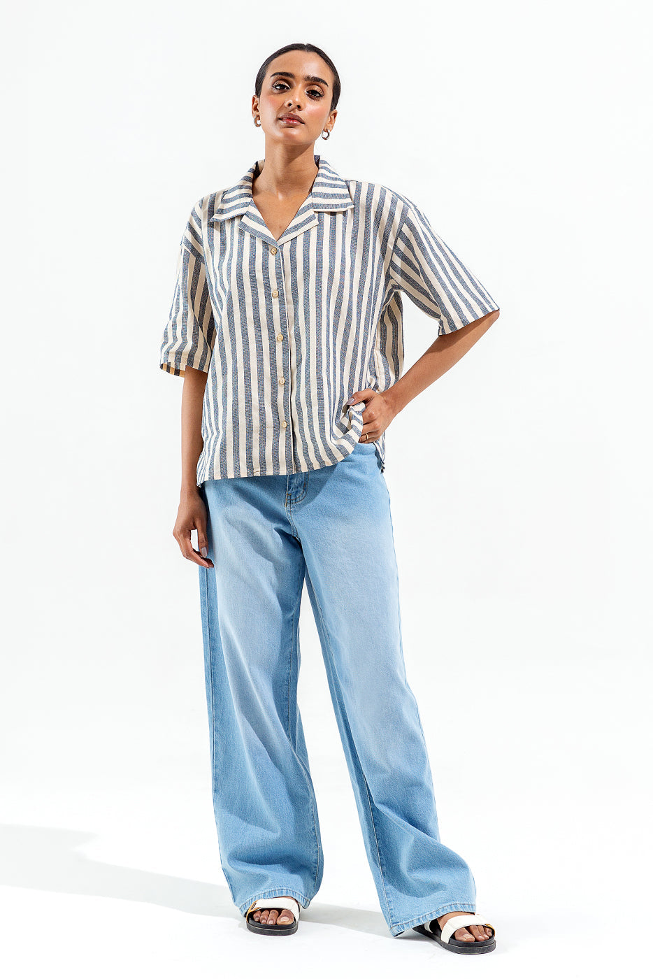 Striped Boxy Shirt