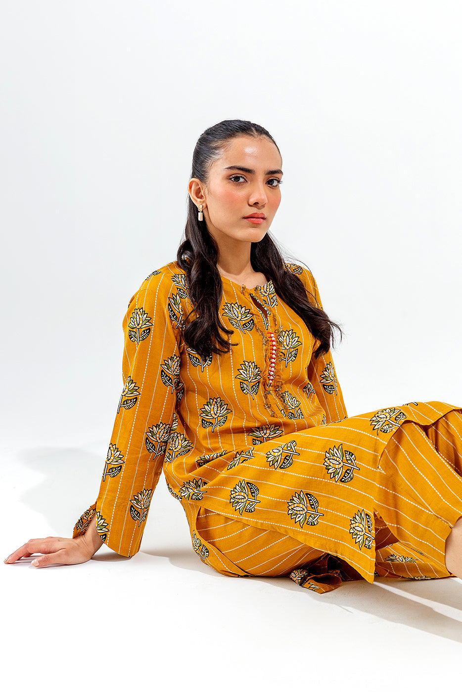 2 Piece Printed Rotary Print Suit (Pret)