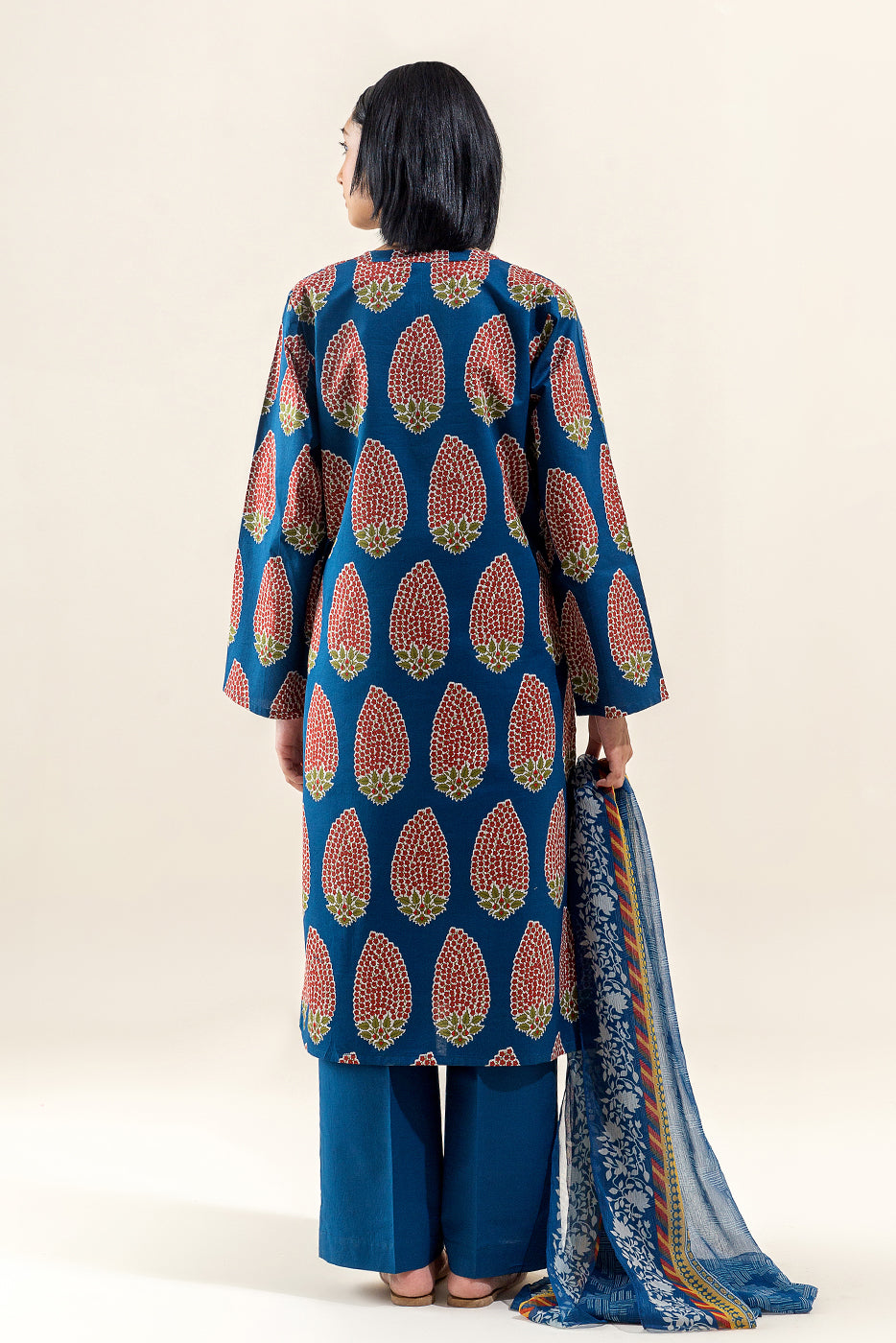 2 Piece Printed Lawn Suit-Midnight Fern (Unstitched)