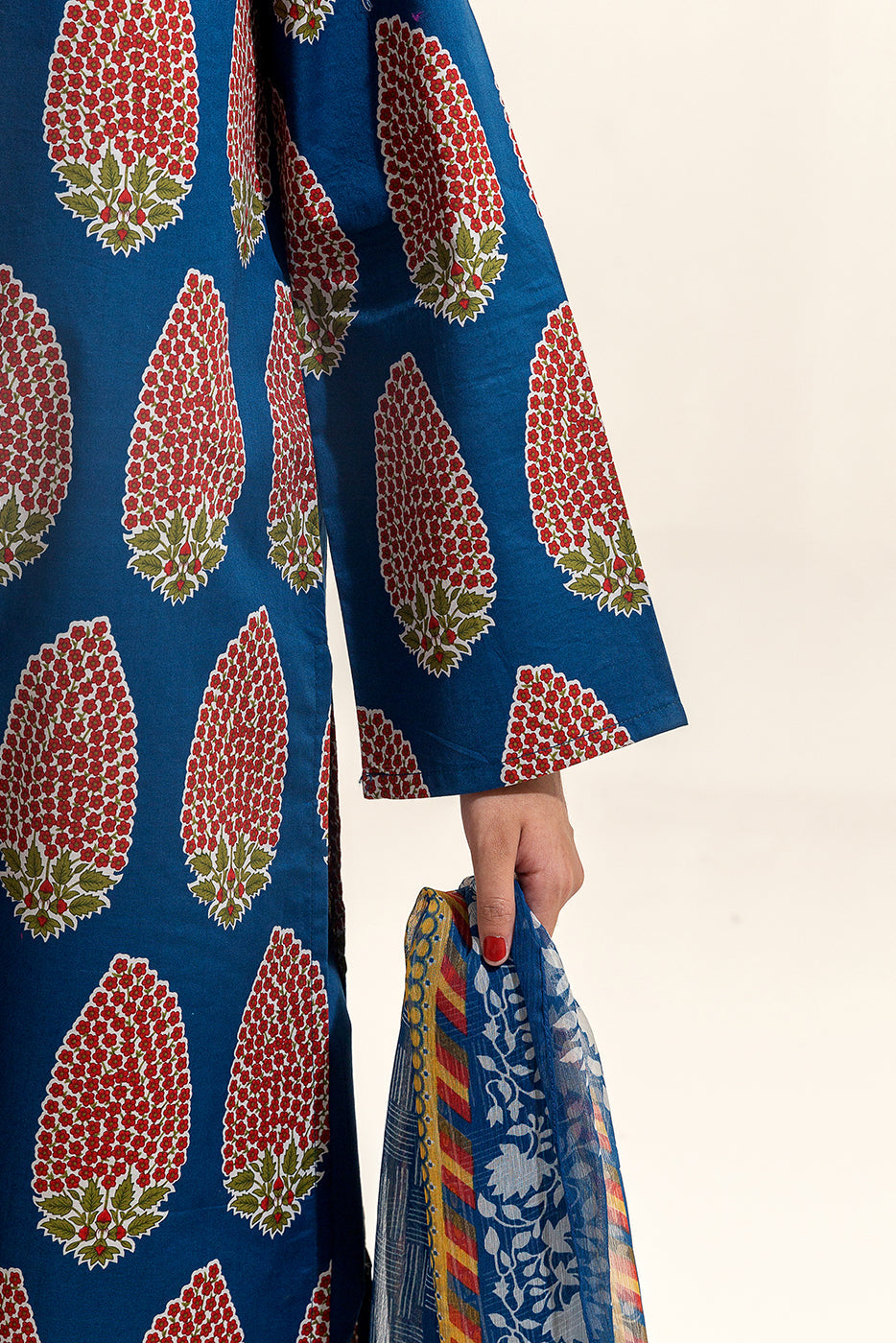 2 Piece Printed Lawn Suit-Midnight Fern (Unstitched)