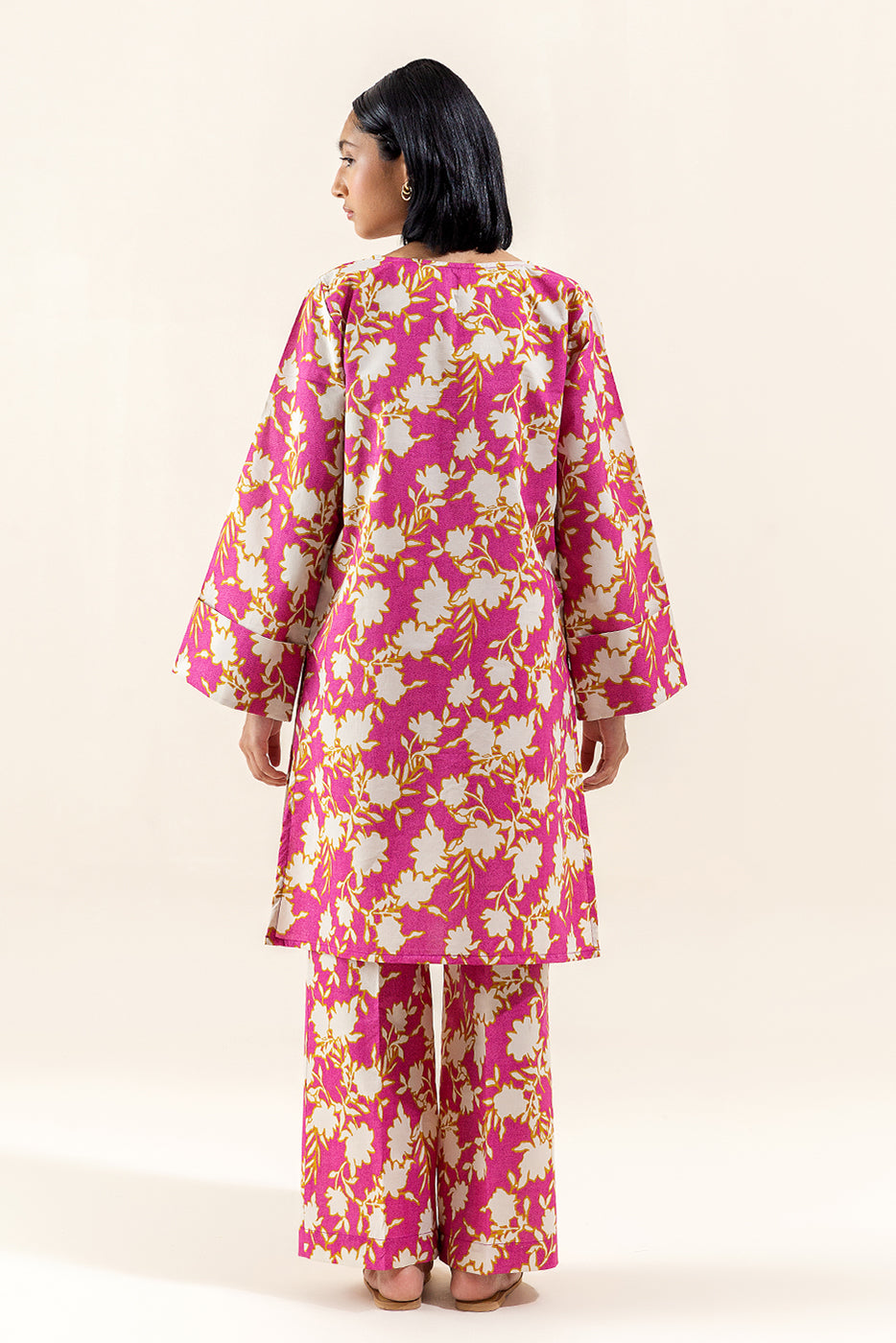 2 Piece Printed Lawn Suit-Wild Orchid (Unstitched)
