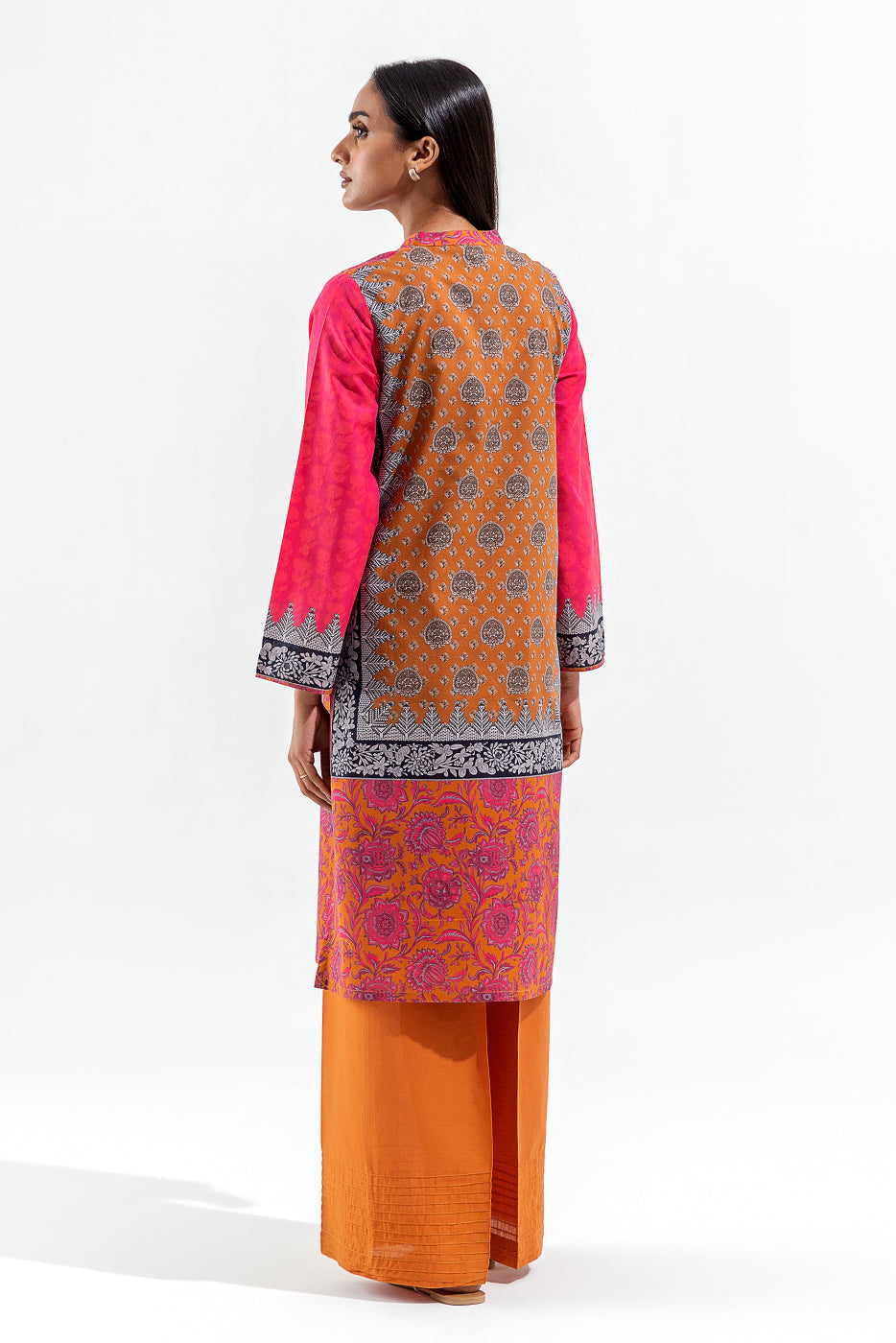 2 Piece Printed Cambric Suit (Pret)