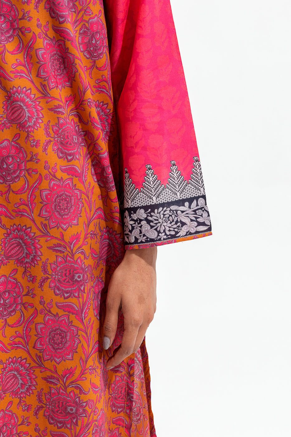 2 Piece Printed Cambric Suit (Pret)