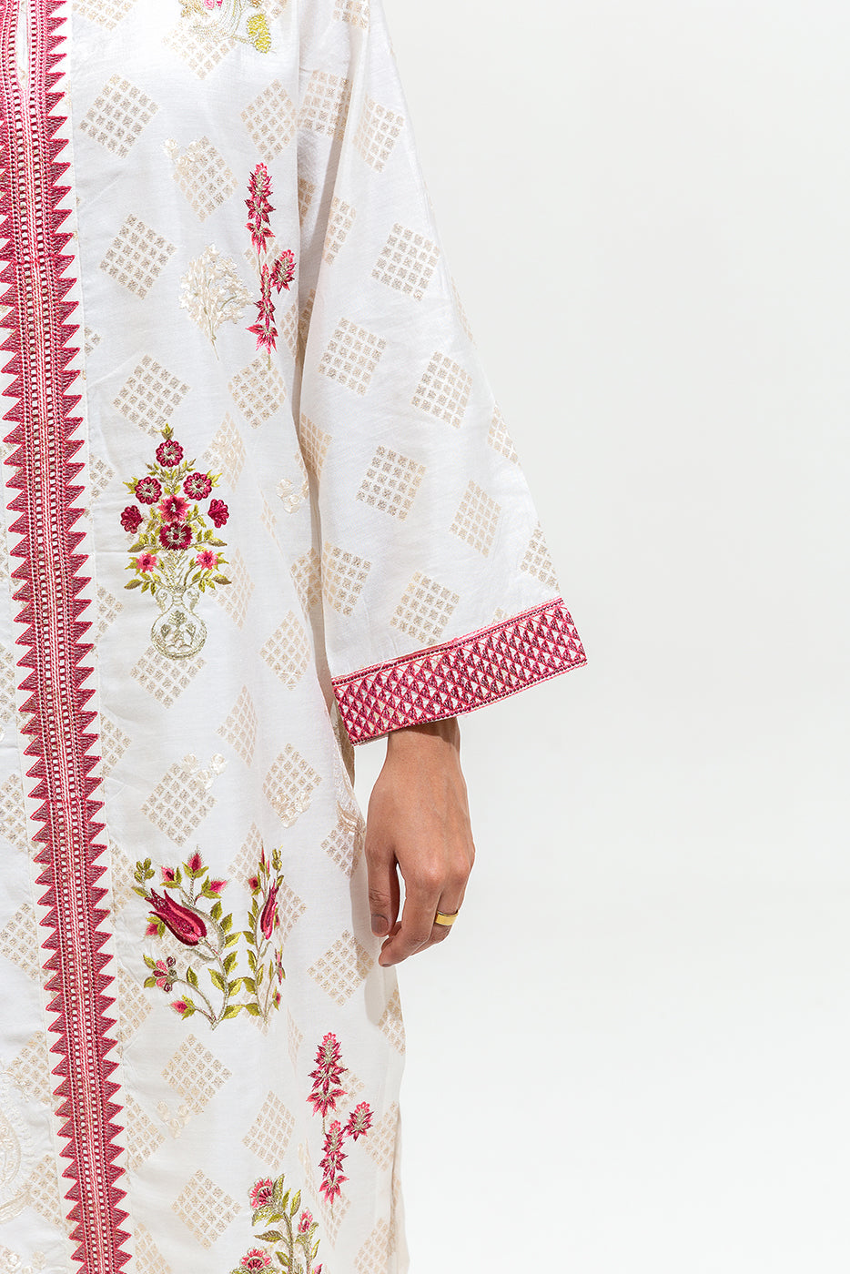 Embroidered Jacquard Shirt (Luxury-Pret)