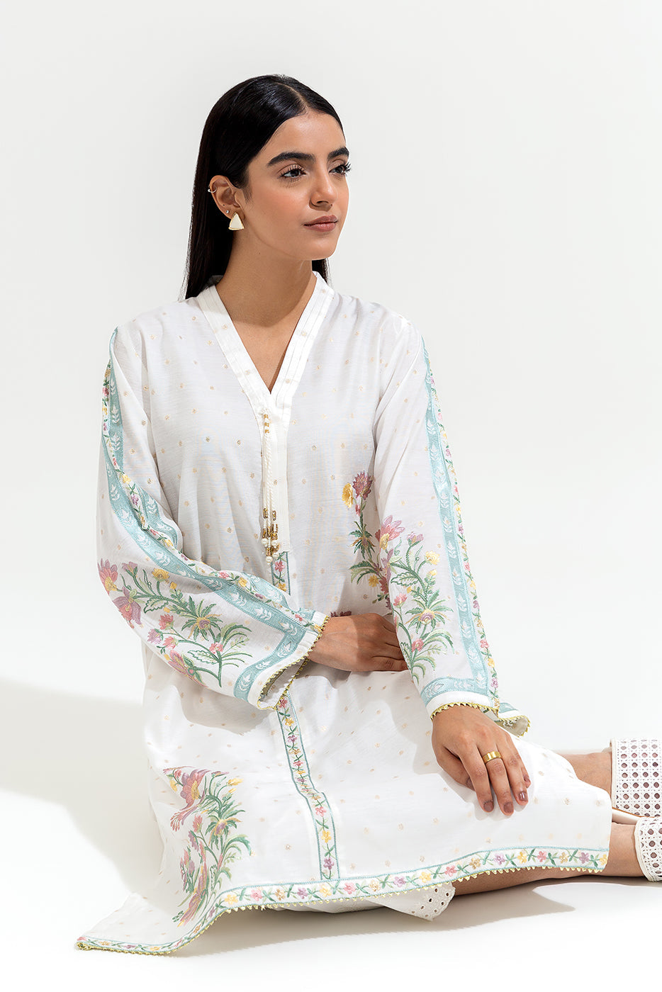 Embroidered Jacquard Shirt (Luxury-Pret)