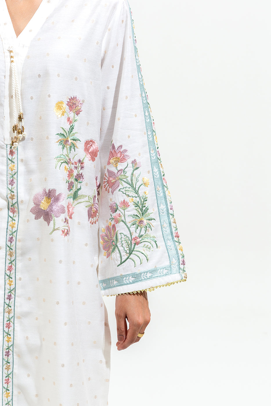 Embroidered Jacquard Shirt (Luxury-Pret)