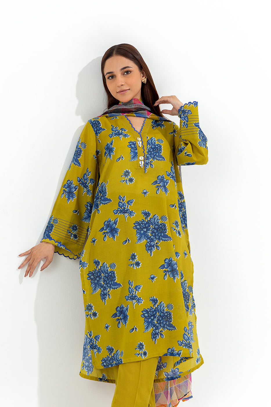 3 Piece Printed Lawn Suit (Pret)