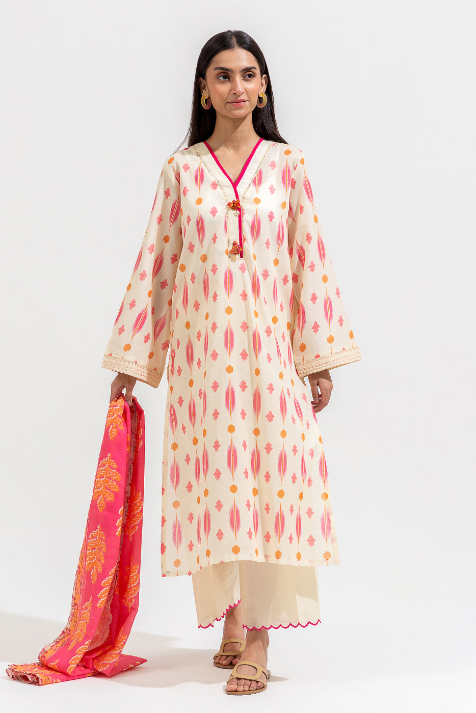 3 Piece Printed Lawn Suit (Pret)