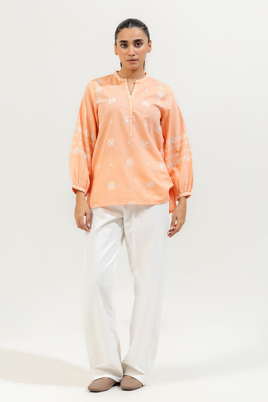 Embroidered Karandi Top (Pret)