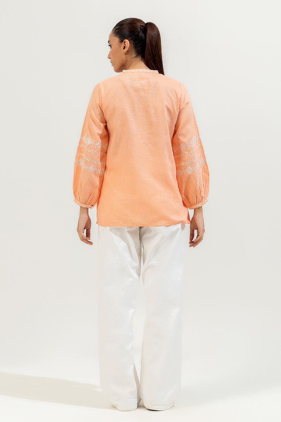 Embroidered Karandi Top (Pret)