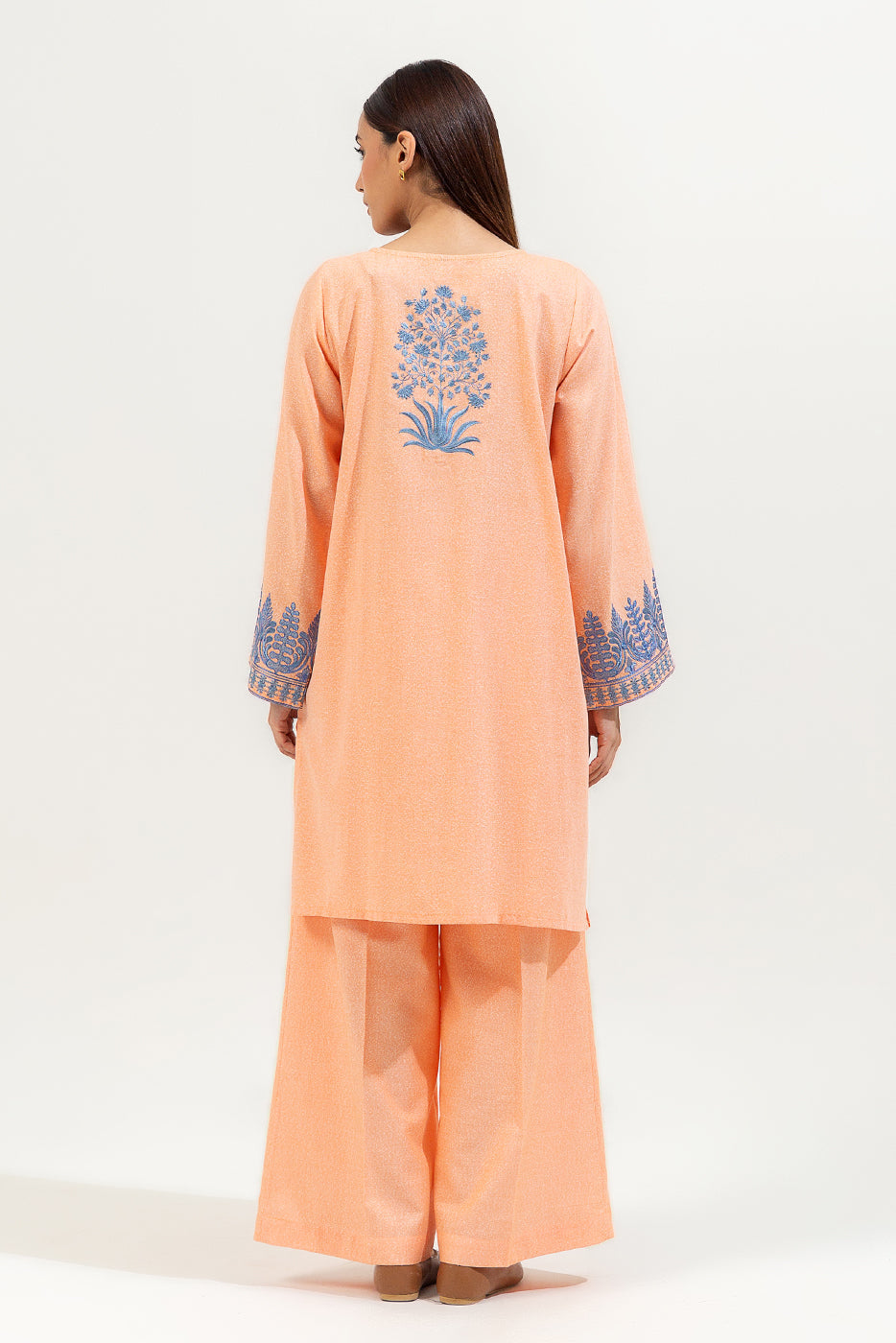 2 Piece Embroidered Karandi Suit (Pret)