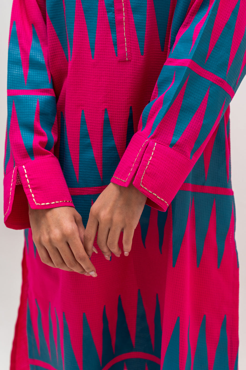 2 Piece Printed Jacquard Suit (Pret)