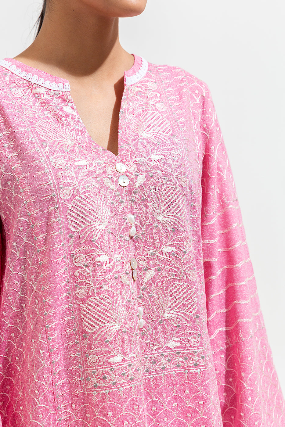 2 Piece Embroidered Karandi Suit (Pret)