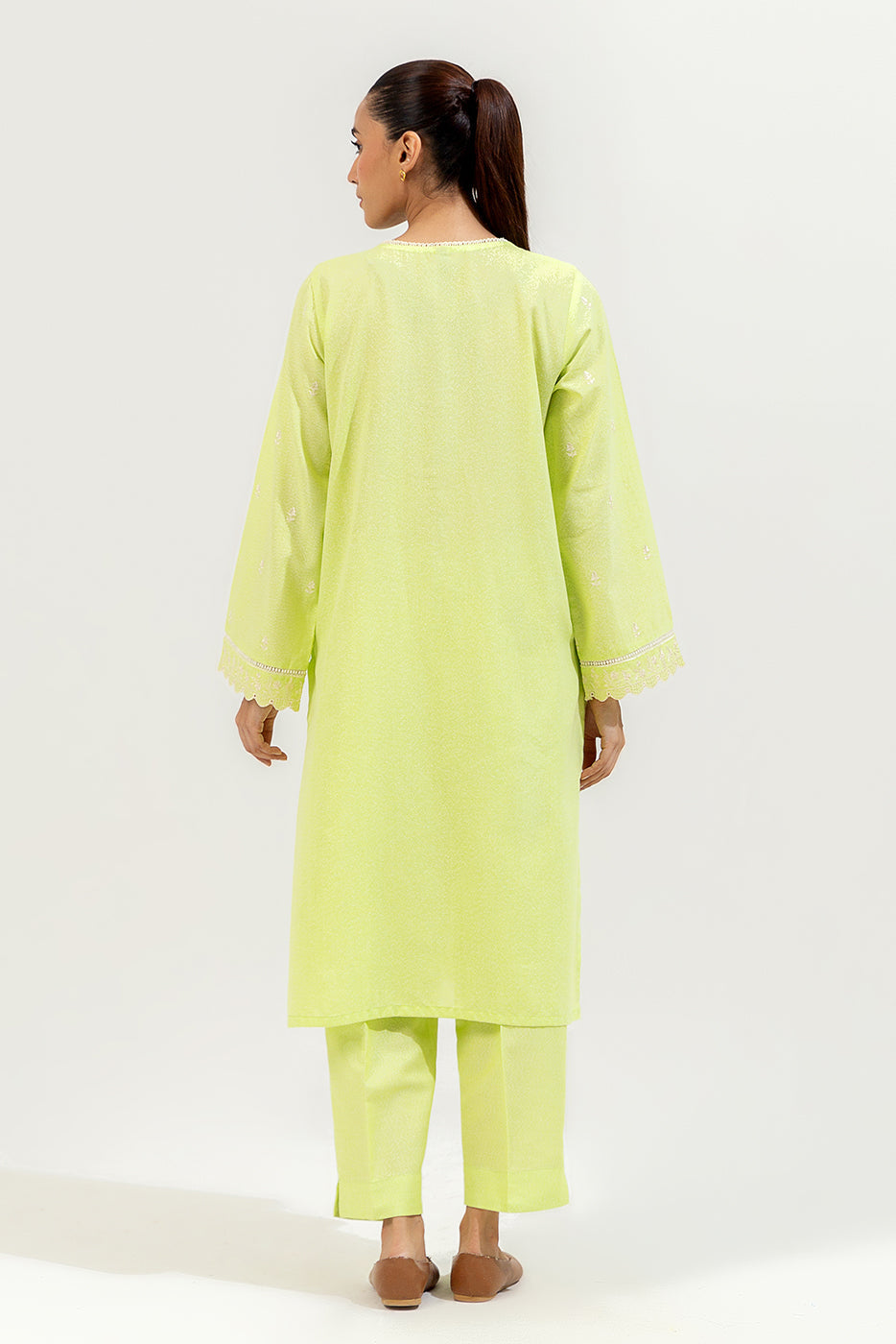 2 Piece Embroidered Karandi Suit (Pret)