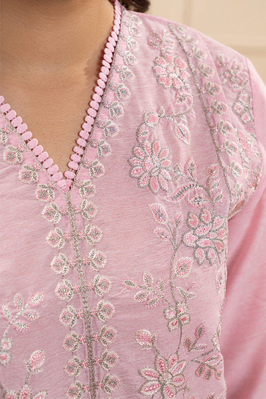 3 PIECE EMBROIDERED SPACE DYED SUIT (PRET)BT1250006PR0324-BABY PNK-2000000286426-8