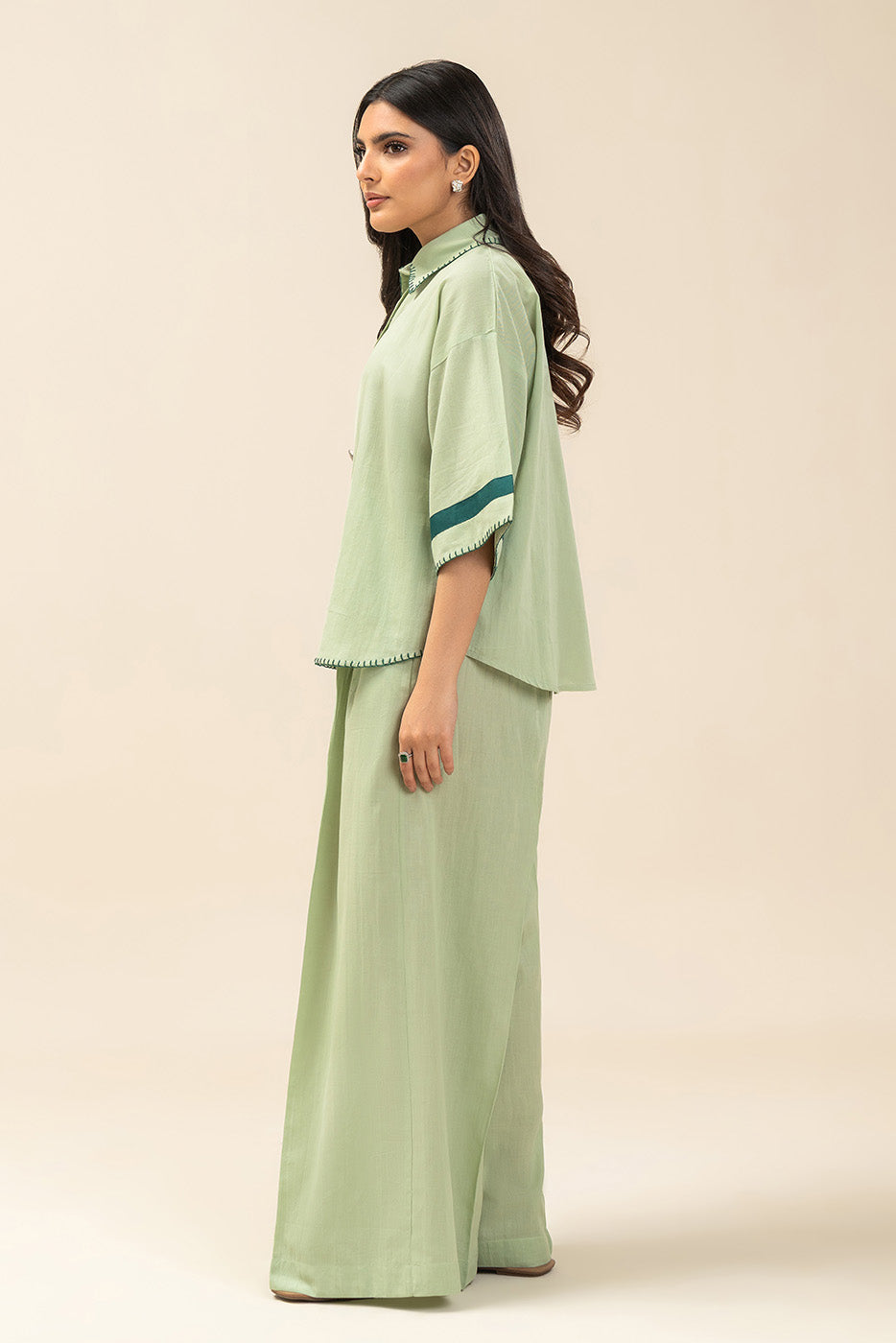 BASIC YARN DYED CO-ORD SET (FLOW)