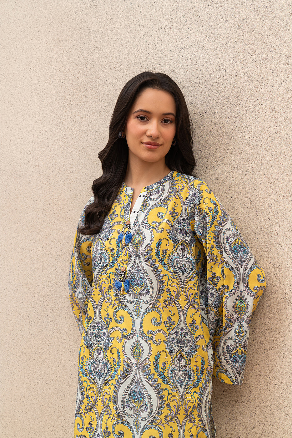 PRINTED DORIA LAWN SHIRT (PRET)