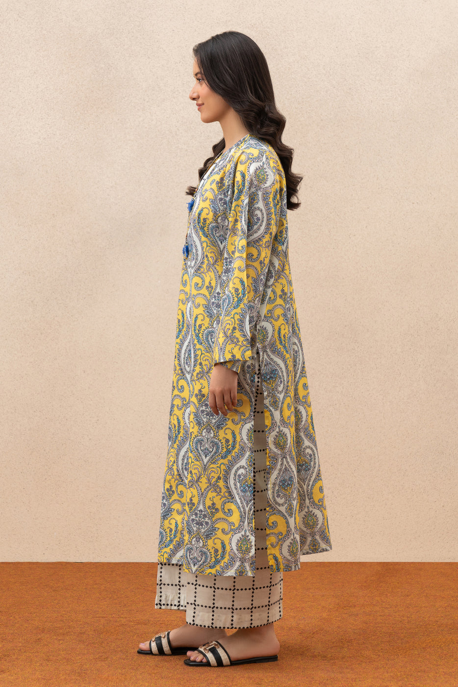 PRINTED DORIA LAWN SHIRT (PRET)