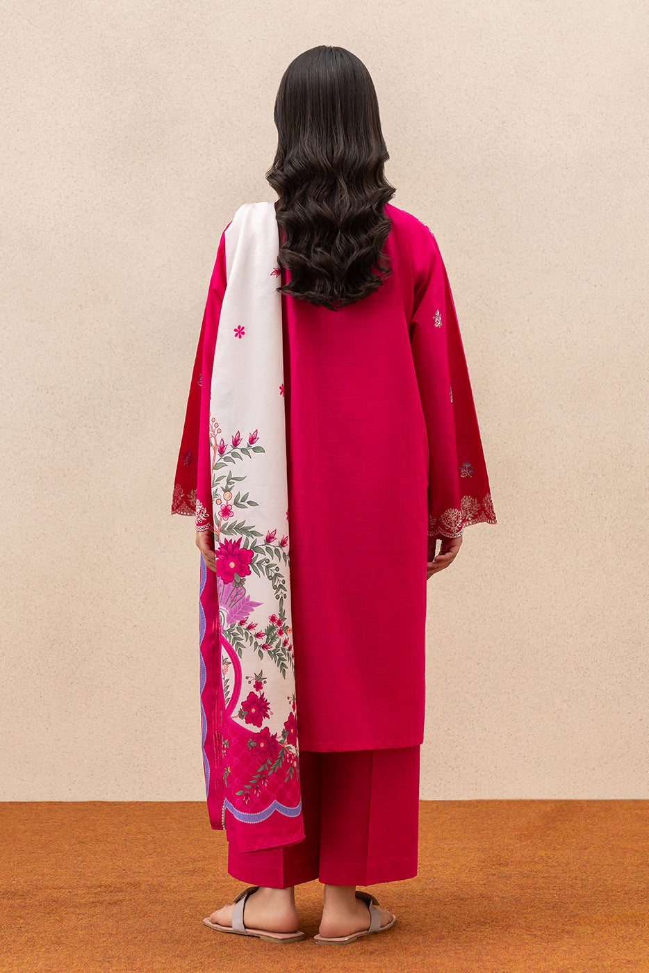 2 PIECE EMBROIDERED TWO WAY SLUB SUIT (HIGH CASUAL)