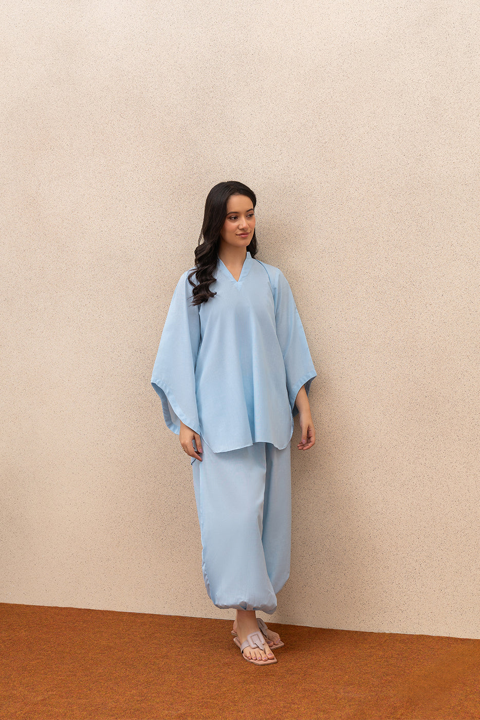2 PIECE EMBROIDERED DORIA SUIT (PRET)