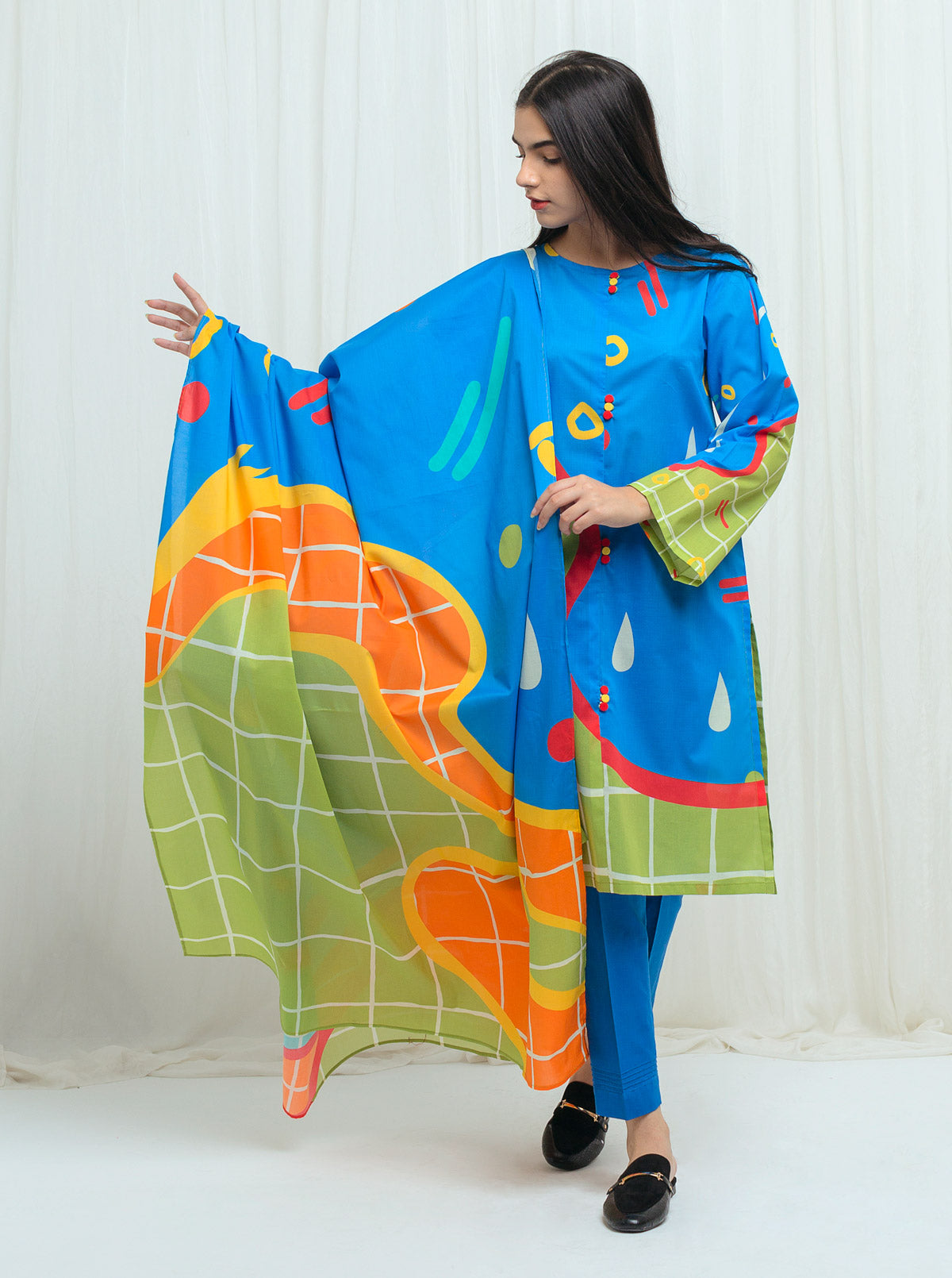 ABTRACT BLUE-PRINTED-3P