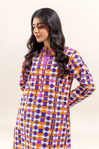 2 PIECE - PRINTED  LAWN SUIT - POLKA HUES (UNSTITCHED)
