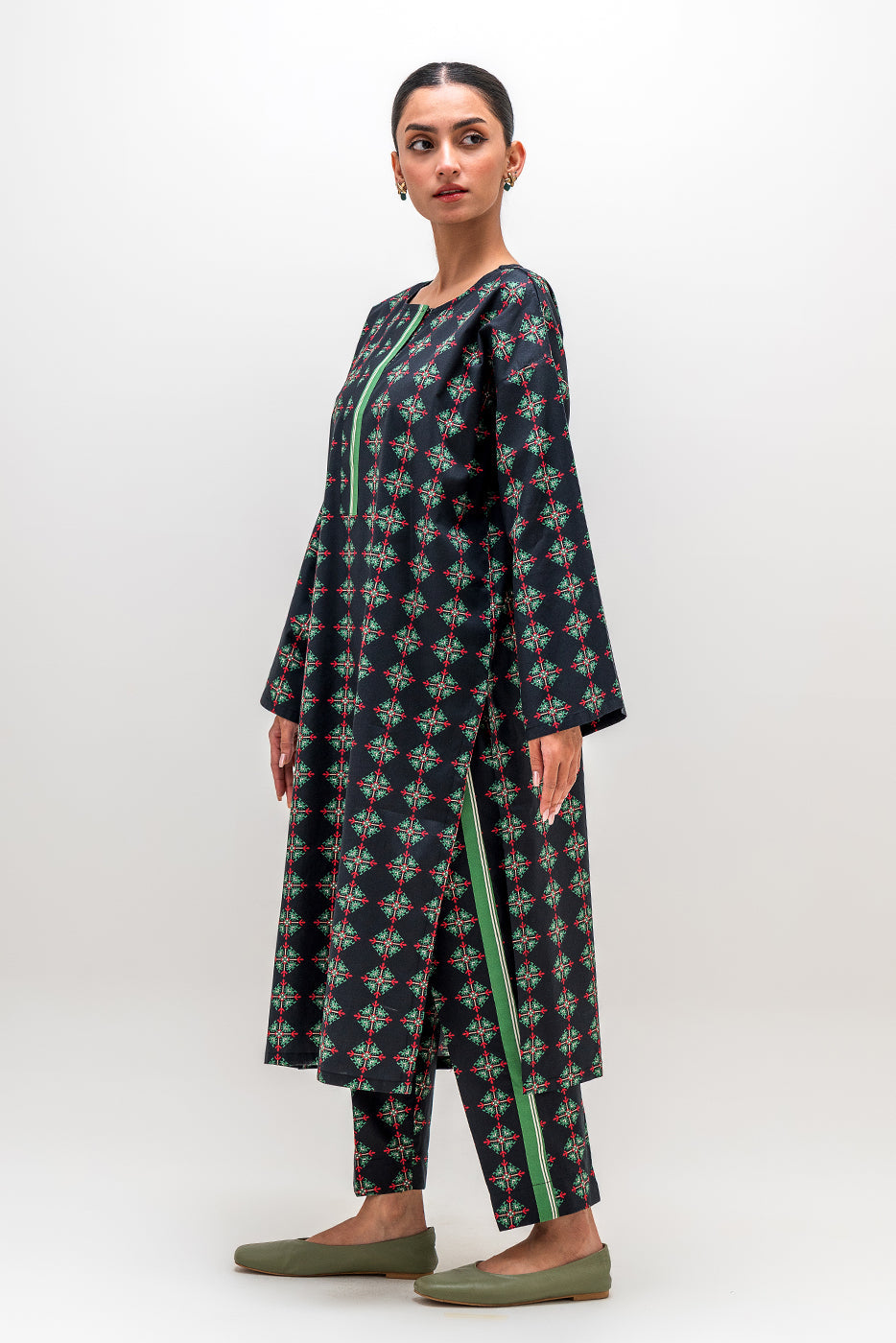 Printed Cambric Shirt (Pret)