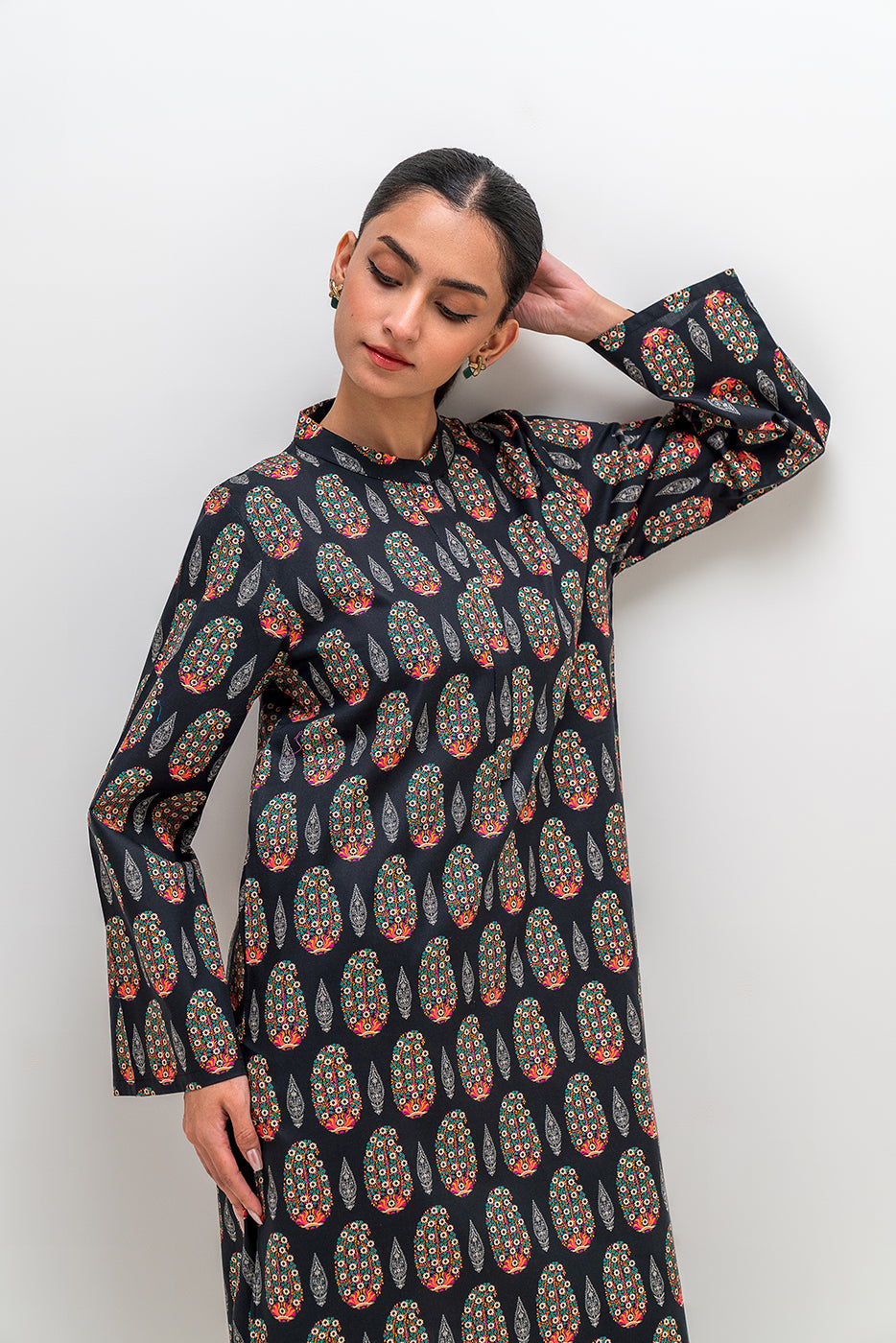 Printed Cambric Shirt (Pret)