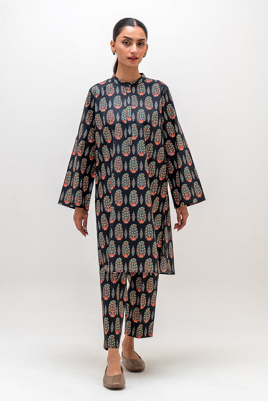 Printed Cambric Shirt (Pret)