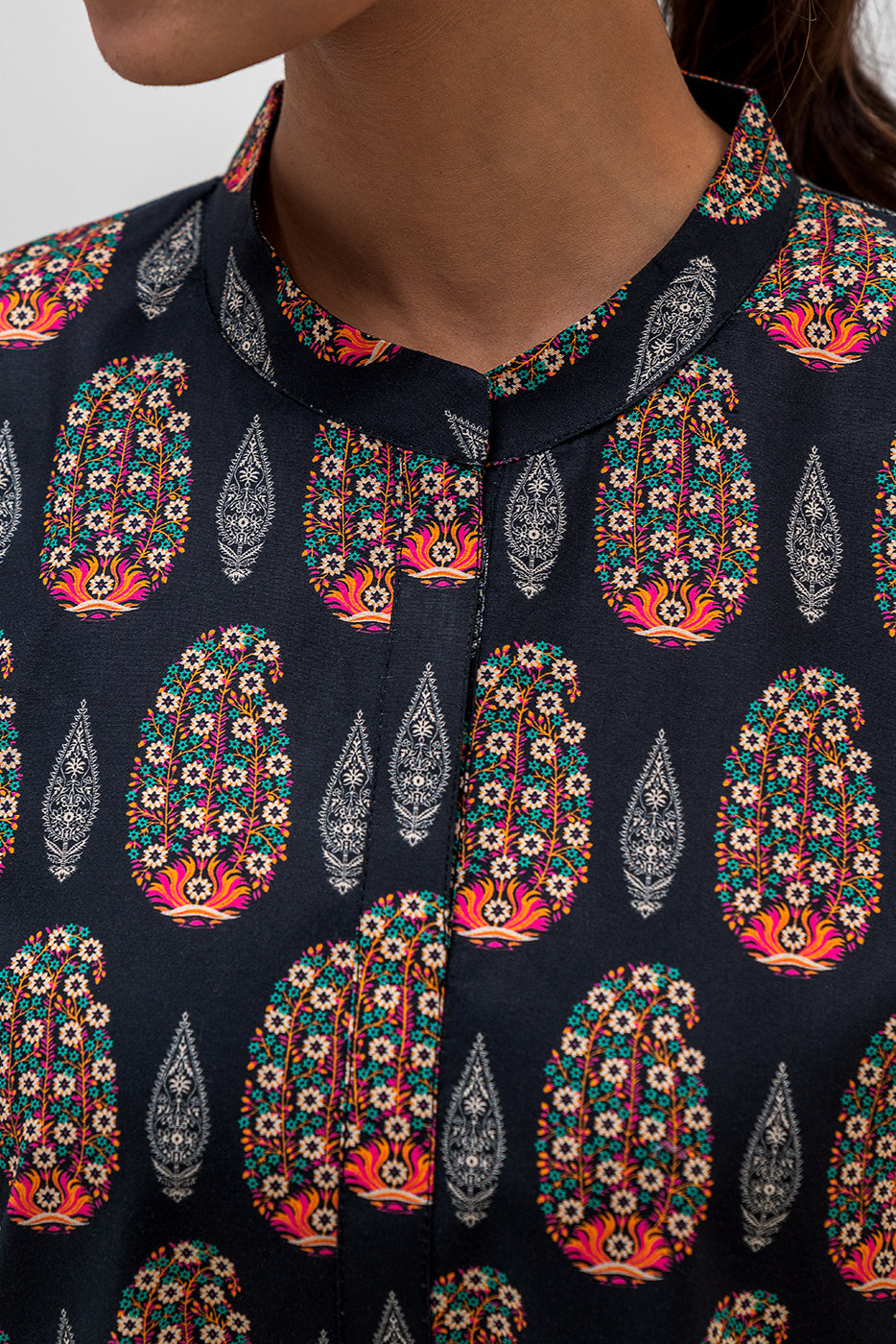 Printed Cambric Shirt (Pret)