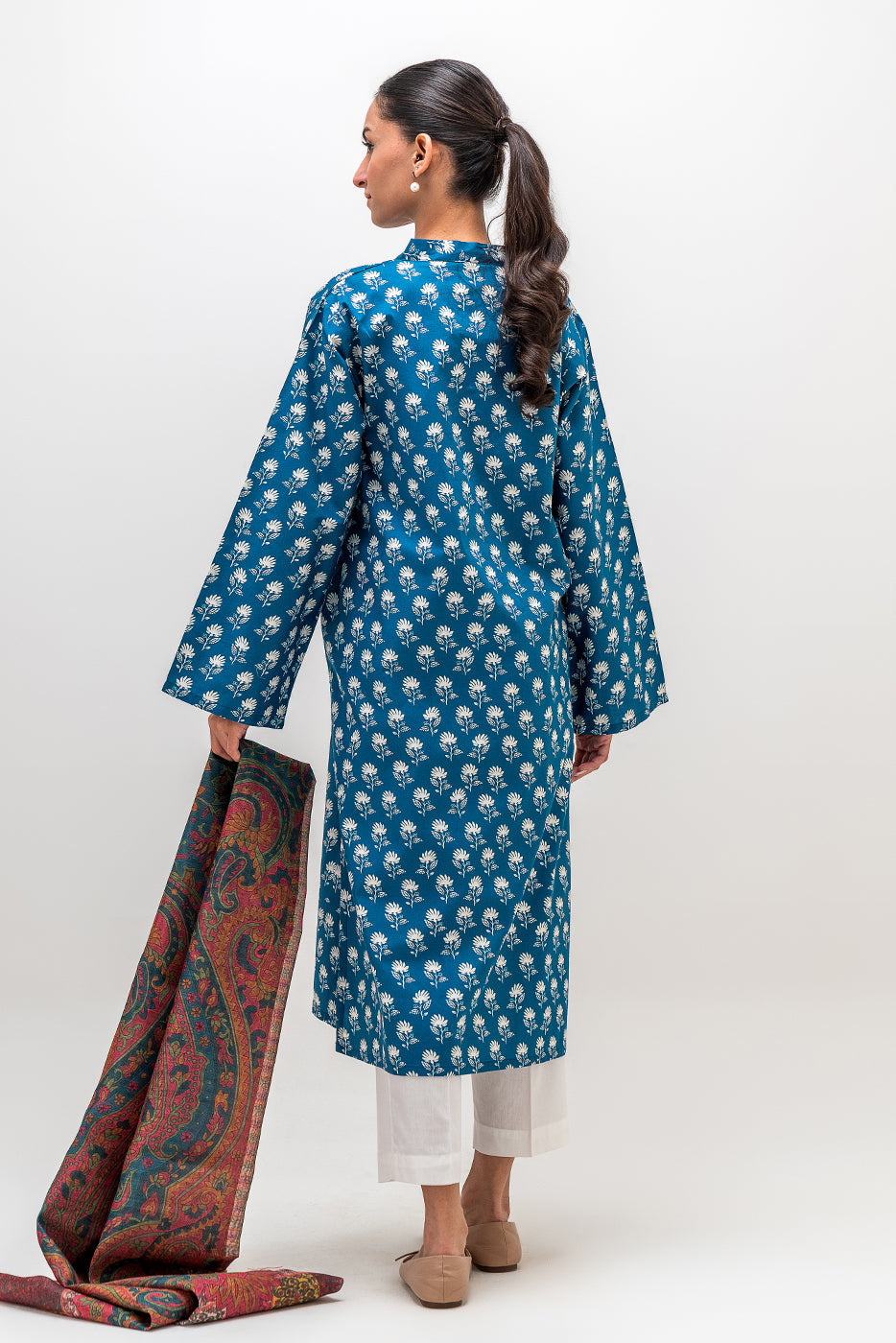 2 Piece Printed Cambric Suit (Pret)