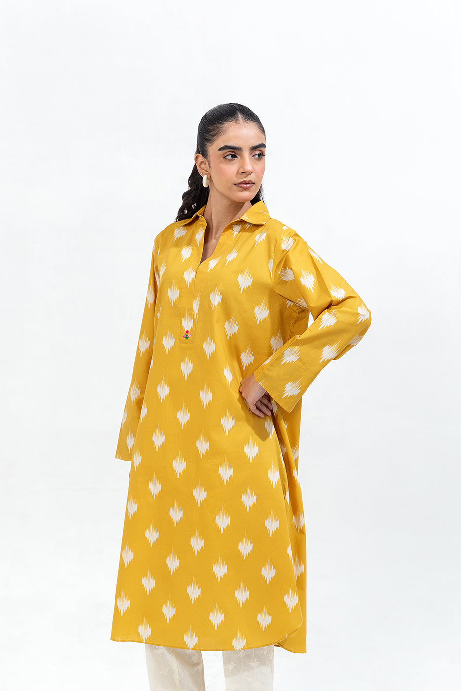 Printed Cambric Shirt (Pret)