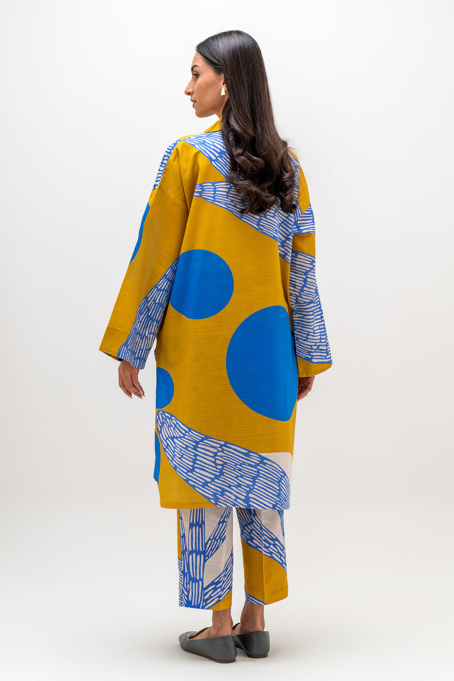 Printed Khaddar Shirt (Pret)