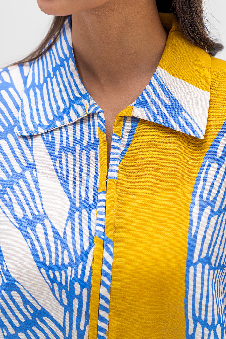 Printed Khaddar Shirt (Pret)