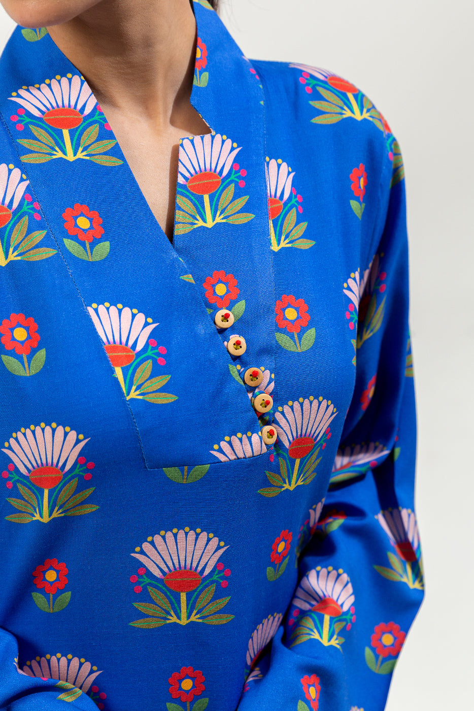 2 Piece Printed Viscose Suit (Pret)
