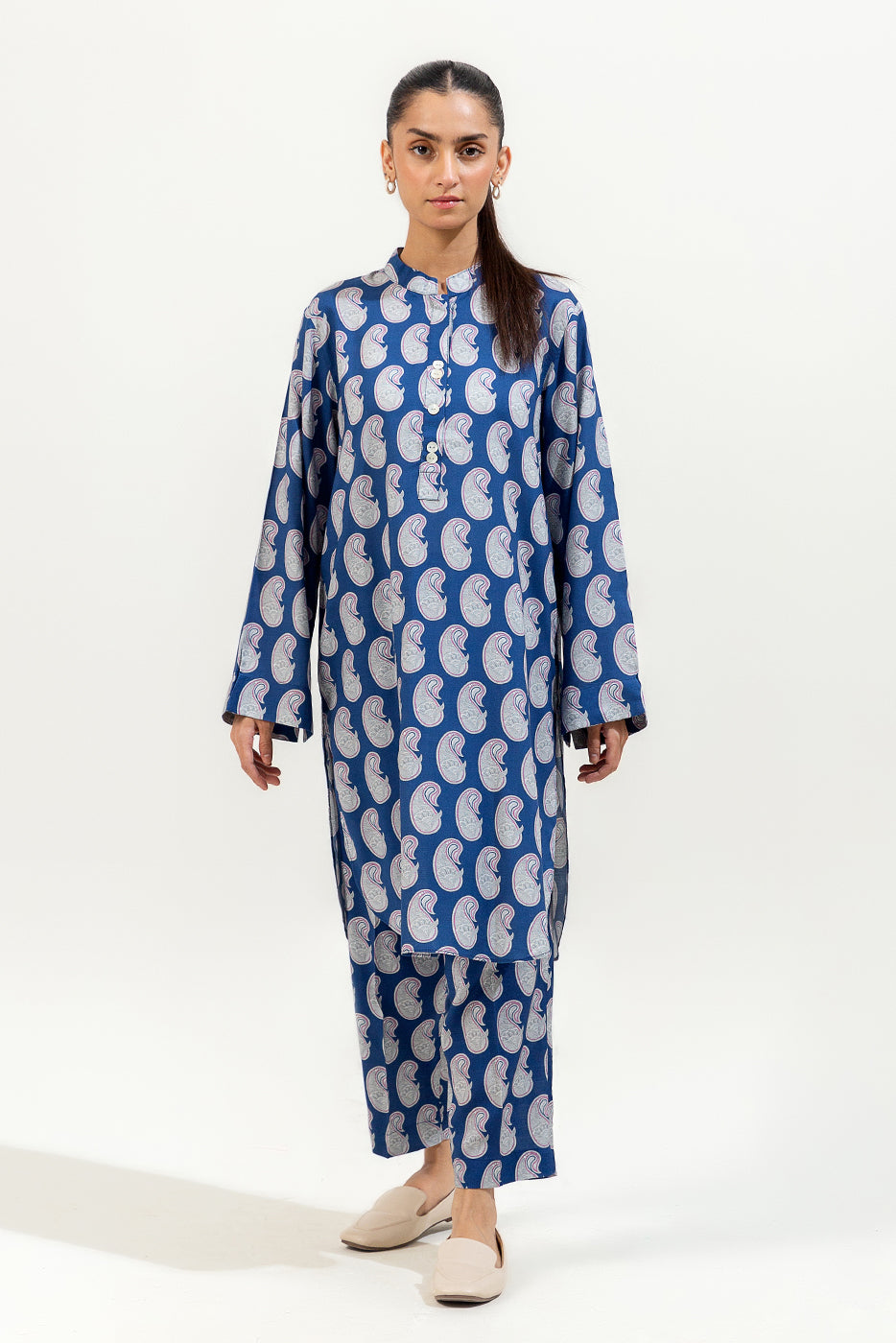 2 Piece Printed Viscose Suit (Pret)