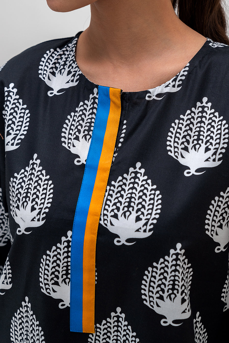Printed Cambric Shirt (Pret)